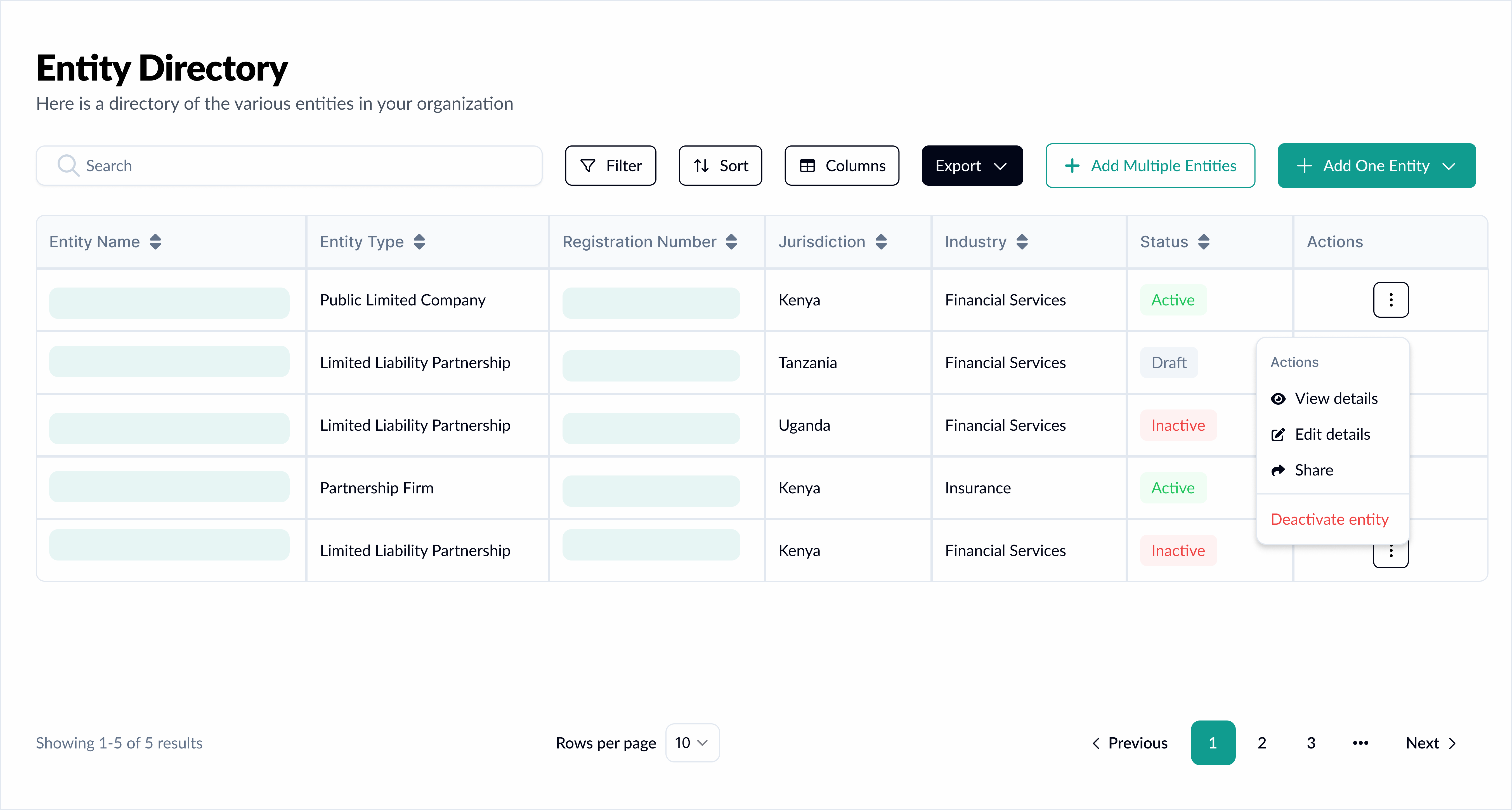 Entity Management preview